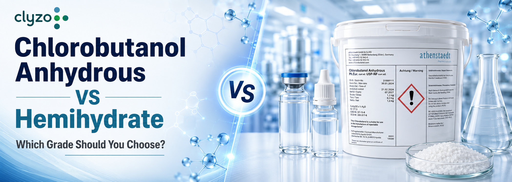 Chlorobutanol Anhydrous vs Hemihydrate: Which Grade Should You Choose?